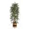 6ft. Bamboo Artificial Tree with 1024 Bendable Branches in Handmade Natural Cotton Planter